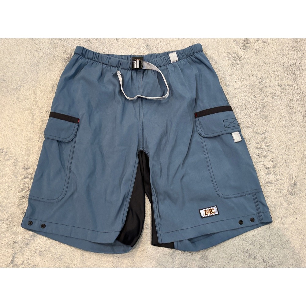 Zoic Mens Mountain Bike Cargo Shorts Blue Size Large Made in USA Cycling MTB
